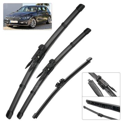 Essuie-glaces en caoutchouc GREATROAD pour BMW Série 3 F31 Touring 2011-2019, compatibles OEM, silencieux, 24" + 19" + 11".