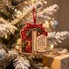 Acrylic Cash Gift Pendant Christmas Money Holder Ornament, Stocking Hanging Decor Creative Holiday Idea for Tree, Festive with Surprise Slot, Keepsake