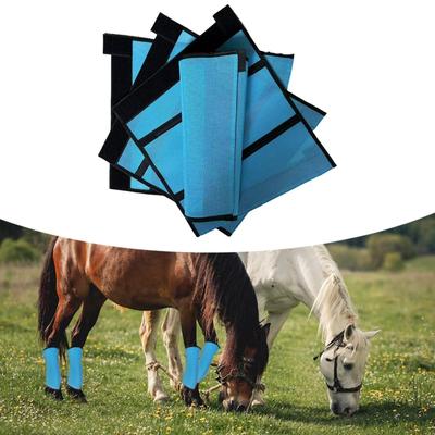 4x Horse Fly Boots Equestrian Accessories for Reduce Stomping Leggins