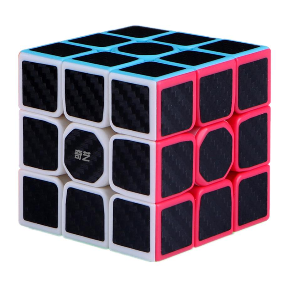 QIYI Cube 2x2 3x3 4x4 5x5 Pyramid Maple Leaf Carbon Fiber Sticker Speed Magic Cubo Puzzle Toys For Children Kids Gift Toy