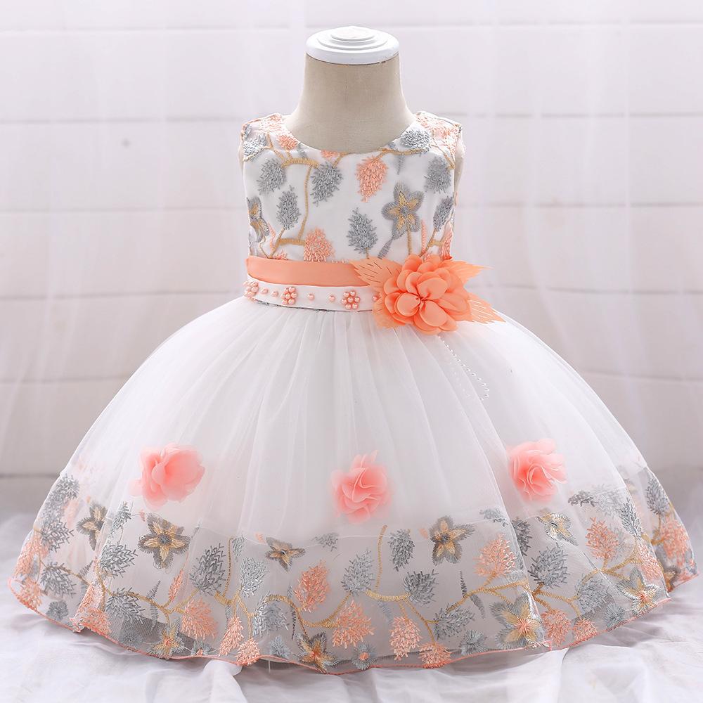 0-2Years Baby Kids Tutu Birthday Princess Party Dress for Girls Infant Lace Children Elegant Dress Clothing for Girl Baby Girls Clothes