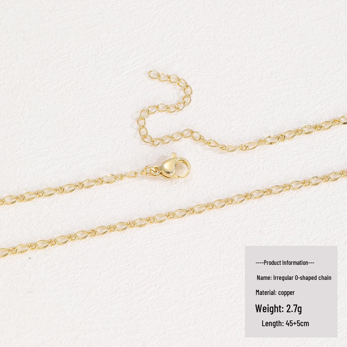 Gold-Plated Copper Heart Family Necklace with Colorful Zircon Pendant - Unisex Design
