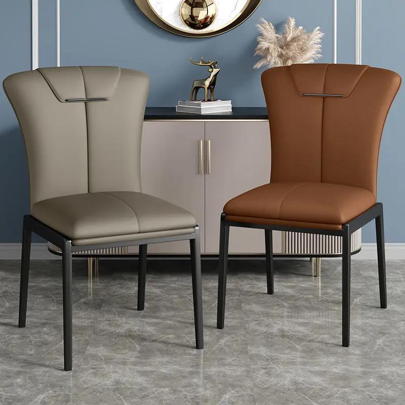 Rattan Chair Pink Dining Chairs Luxury Furniture for Room Designer Upholstered Kitchen Soft Plastic Outdoor Leather Transparent