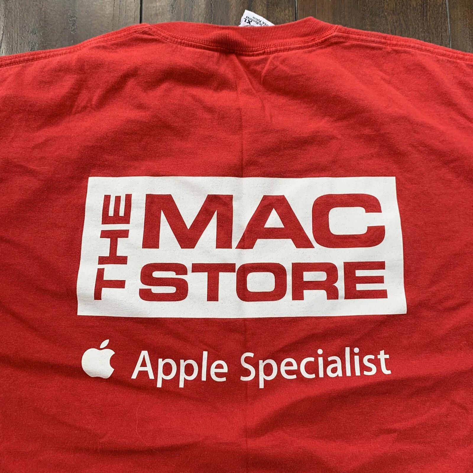Специалист Apple Mac App Store Кибербезопасность Красный Винтаж Y2K США Калифорния 90-е 4XL