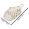 Boho Macrame Wall Plant Hanger Hand Cotton Rope Woven Hanging Basket with Net Pouch Home Garden Decoration Organizer Basket