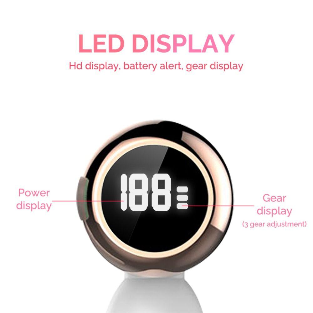 Hot Cold Compress Electric Face Cleansing Brush 360 Rotating Ultrasonic Face Scrubber  Women