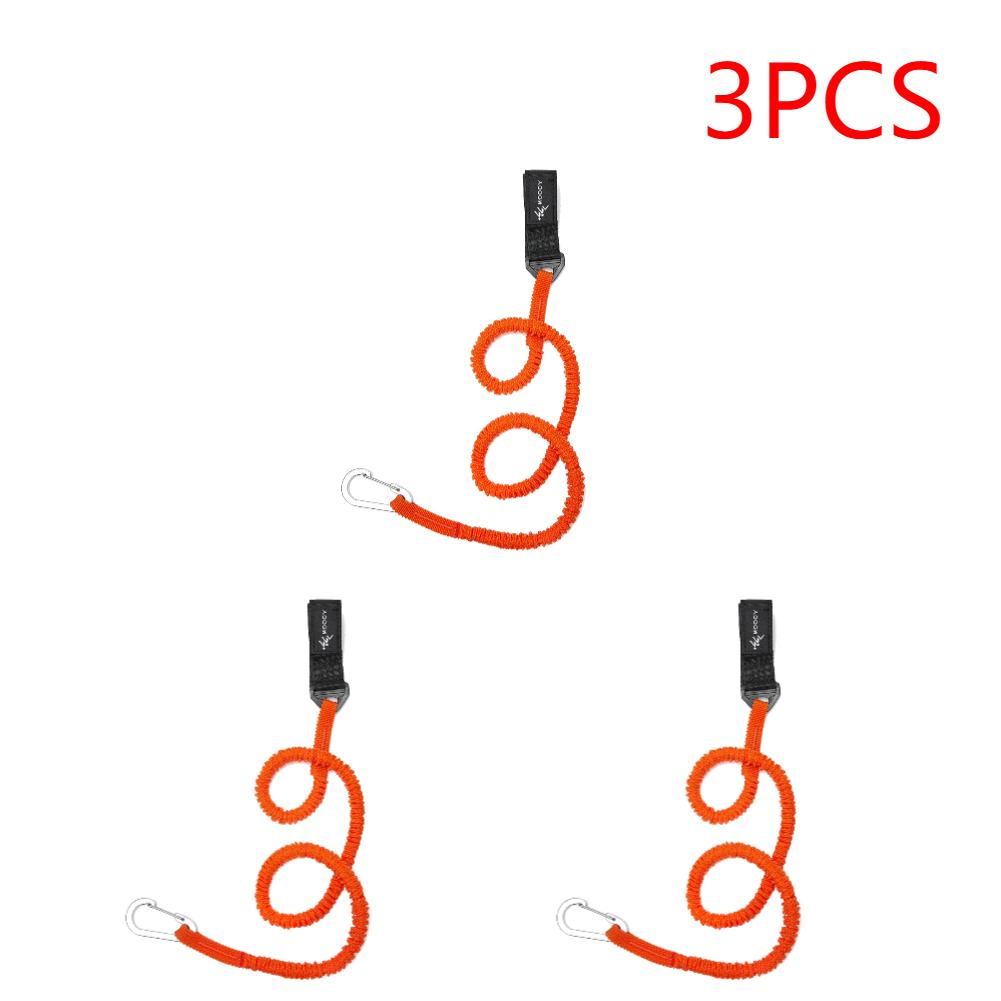 5-1PCS Elástico Caiaque Canoa Remo Leash Segurança Barco Vara de Pesca Pólo Cordões Enrolados Corda Anti-Perdido Remo Caiaque Remo Leash