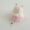 New Panama Summer Children Bucket Hat for Boys Girls Cotton Cute Ear Toddler Sun Cap Baby Beach Sun Hat Kids UV Protection Cap