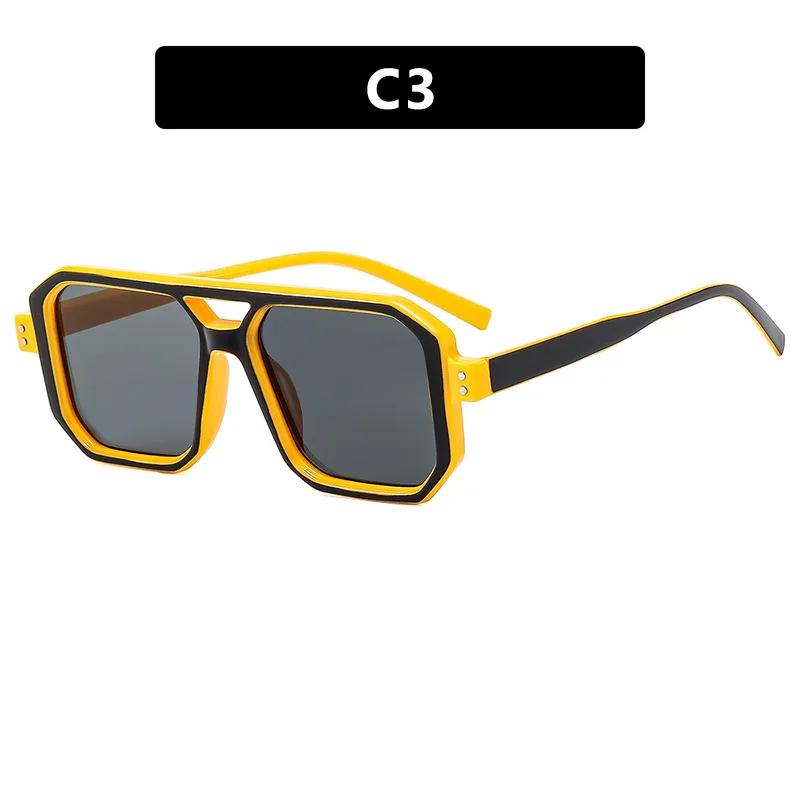 

Fashion Square Small Frame Sunglasses Men Mirror Sun glasses Anti-reflective Women Outdoor Eyewear Beach Party Eyeglasses UV400 жёлтый