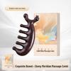 Rosewood Meridian Massage Comb for Face and Scalp Therapy, Unisex, Natural and Paint-Free