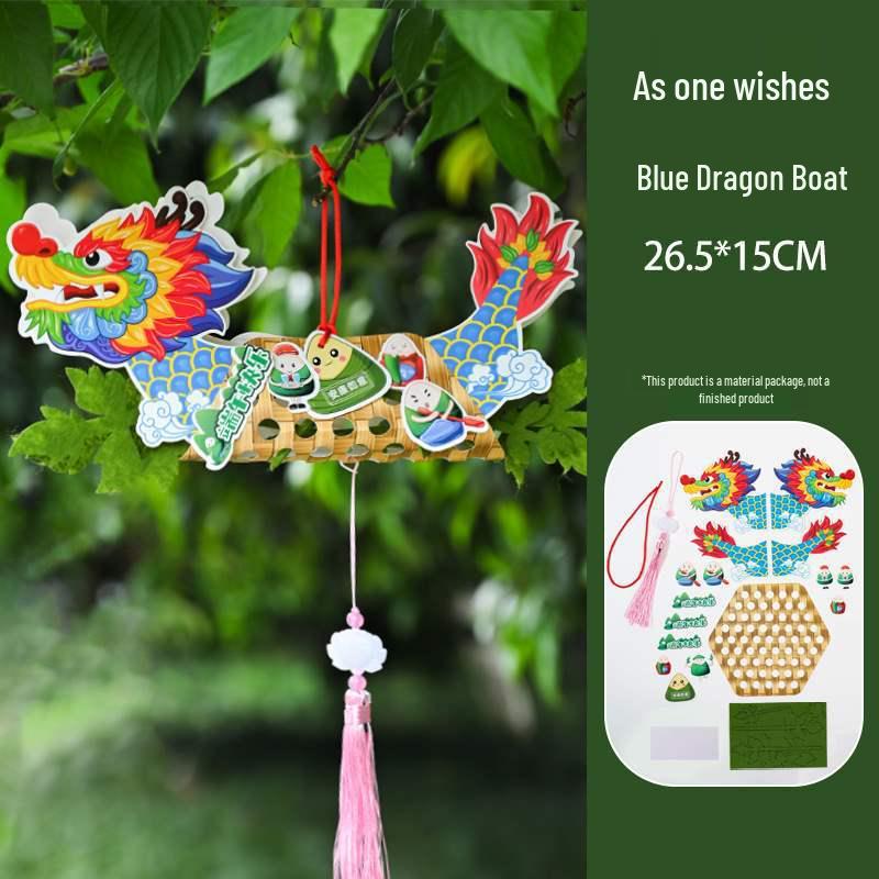 Handmade Dragon Boat Festival Lantern Craft Kit for Kids – Chinese Style Luminous Toy