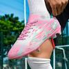 New Arrivals Pink Soccer Shoes Men Women Futsal Sneakers Professional FG/TF Men's Football Shoes Outdoor Non-slip Training Shoes