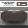 SEAMETAL Car Glasses Case Portable Press Switch Car Sun Visor Sunglasses Holder ABS With Flocking Lining Glasses Box Universal