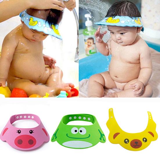 Baby Shampoo Cap Smooth Edge Ear Protection Reusable Kids Bathing Hair Wash Hat Home Use