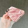 Integrated lens frame gilt marble pattern iPhone15promax mobile phone case tempered glass protective case