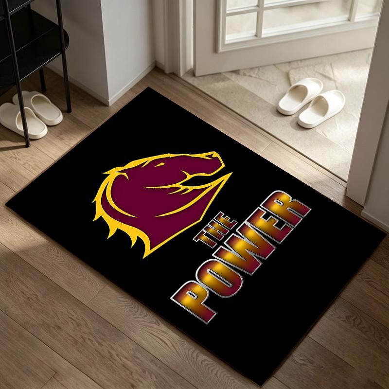 Brisbane Broncos A rug suitable for office chair areas living rooms and computer desks perfect for home offices and an ideal holiday gift