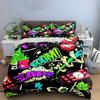 "Colorful Cartoon Explosion Decor Set" Soft Comfortable Duvet Cover Bedding Set Included 1*Duvet Cover & 2*Pillowcases gift