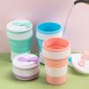 Sport Mug Folding Cup Coffee Foldable Silicon Bpa Free Best Seller Collapsible Travel Food Grade Silicone Minimalist Color Box