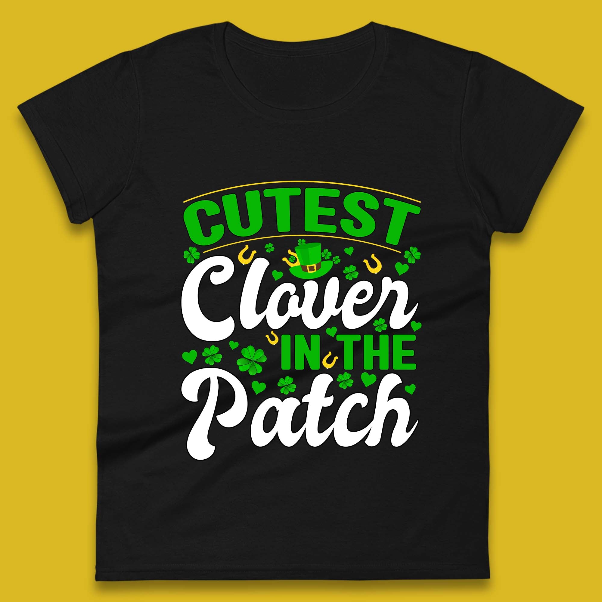 Cutest Clover In The Patch Womens T-Shirt Mens Tops Tees Unisex 2XL