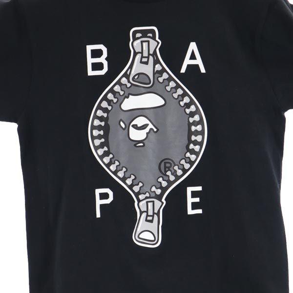 BAPE Print Short sleeve T-shirt S black A BATHING APE Men's Used