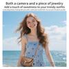 Flip Screen Card Camera, HD Digital Camera for Kids and Students, Supports Photo and Video Recording, Retro CCD Design