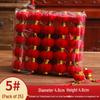 Chinese Red Lantern Hanging Ornament: Festive Flocked Bonsai Decor for New Year and Spring Festival