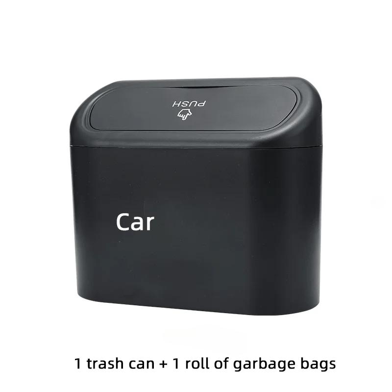 

Чехол для хранения в салоне автомобиля Мусорное ведро Нажимная банка Мини-лоток Мусорный бак Коробка для мусора Зажим для двери Сиденье Подставка-держатель для Tesla Model 3 Y S X