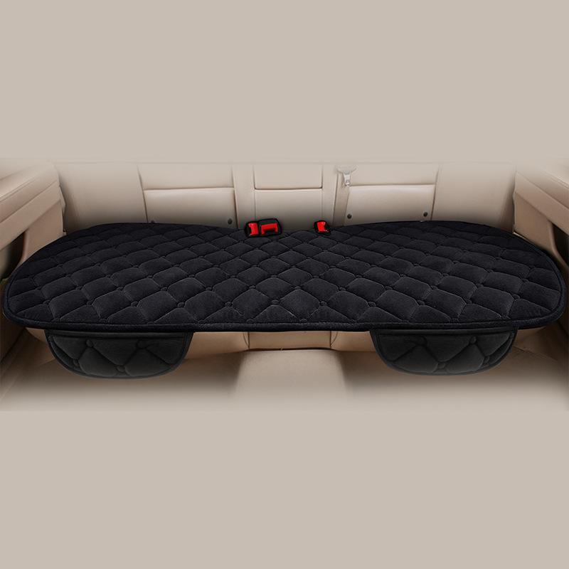 Winter Plush Non-Slip Car Seat Cushion Set - Thickened, Warm Wool, Universal Fit, 3-Piece Short Plush.