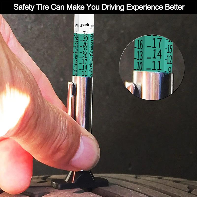 Car Tyre Tire Depth Gauge Meter Digital Measuring Pen Auto Thickness Pattern Ruler 25MM Universal Tread Mark Measuring Tool