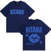 Rapper Aitana 2026 Doppelseitiger Print Grafik T-Shirts Herren Damen Lässig Sommer Harajuku Übergroßes Kurzarm-T-Shirt Unisex