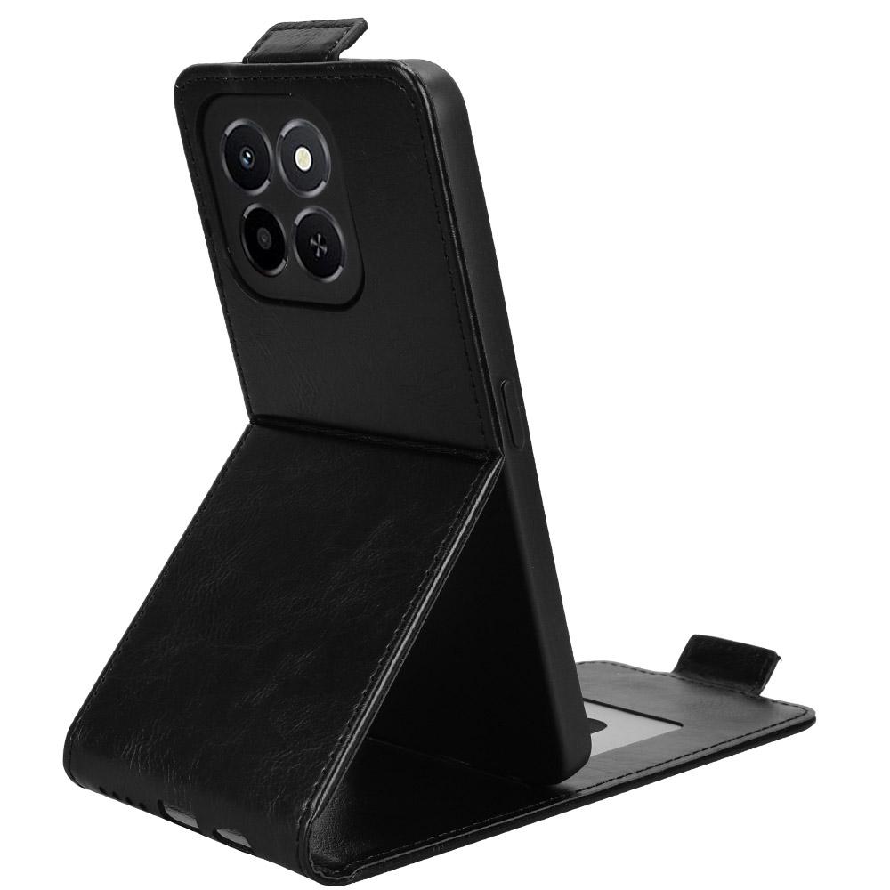 For Honor X6c 4G Stand Case Magnetic Clasp Vertical Flip Leather Phone Cover with Card Holder