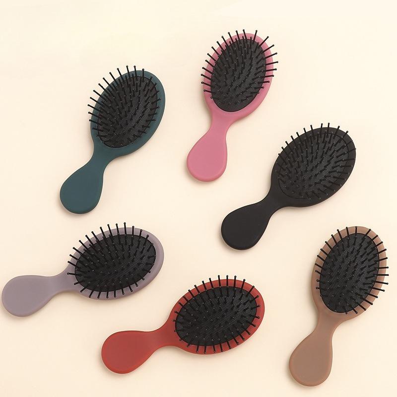 1PC Oval Boar Bristle & Nylon Hair Comb Anti-static Kids Mini Portable Scalp Massage Comb Salon Hair Care Brush Styling Tool