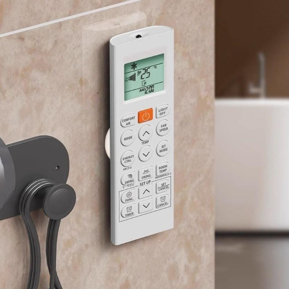 Air Conditioning TV Adsorption Buckle Self-adhesive Organizer Hooks Fashion Remote Control Holder