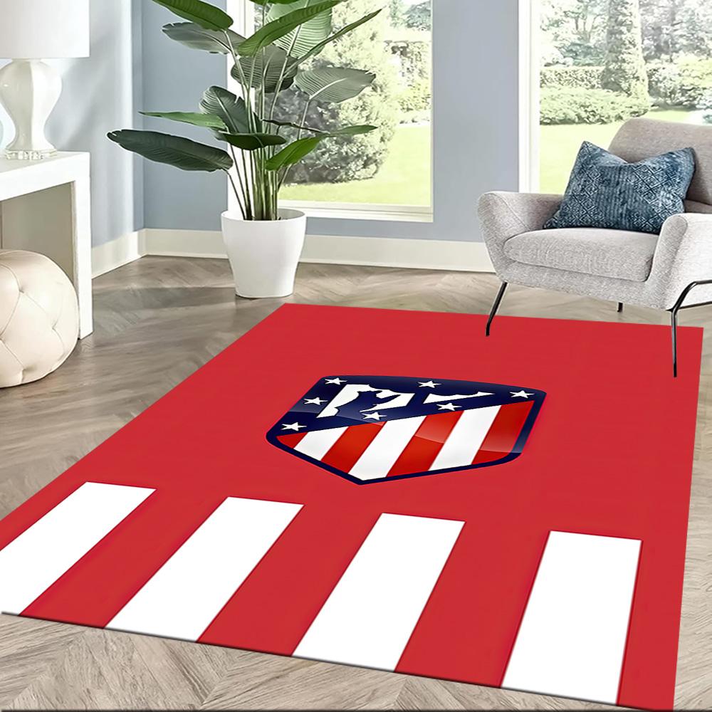 Atletico Madrid Floor Mat Suitable For Study Room Dining Room Game Room Playrooms Antislip Rug Office Home Decor Birthdaychristmas Gift