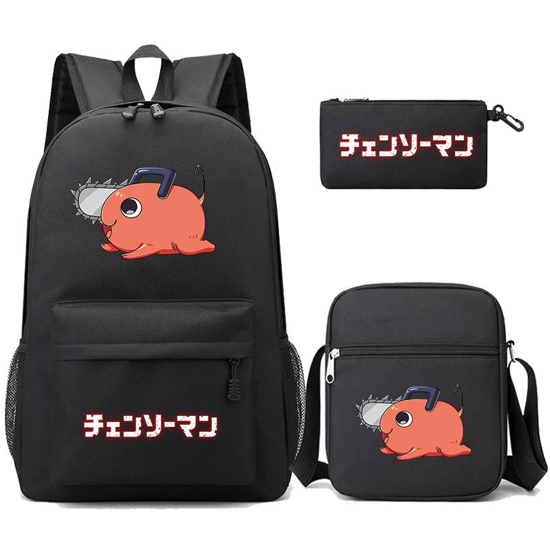 3 Teile/satz Anime Gedruckt Rucksack Sharingan Jugendliche Große Kapazität Cartoon Student Schul Mädchen Zurück Zu Schule Tasche