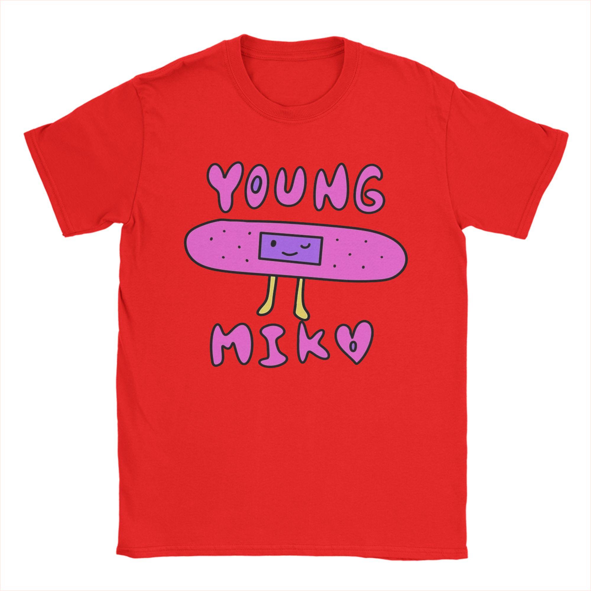 Men BandAid Young Miko T Shirts Pure Cotton Clothes Casual Short Sleeve Round Collar Tees Gift Idea TShirt S