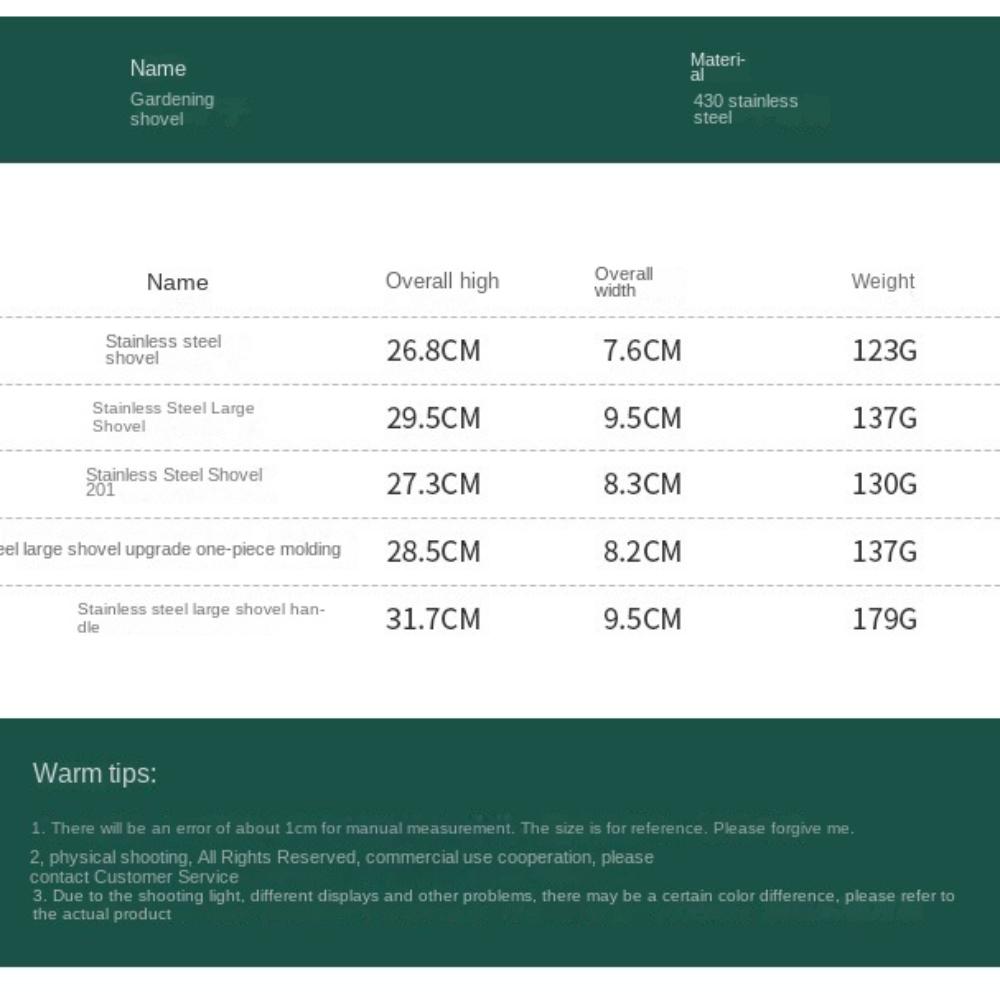 Ergonomic Grip Garden Trowel stainless steel Trowel Garden Tool Hand Shovel for Digging  Planting