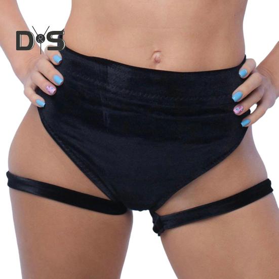 

Женские спортивные шорты, однотонные, тонкие, с высокой талией, впитывающие пот, дышащий ремень, без ограничений, эластичная талия, женские мини-треугольные шорты M чёрный