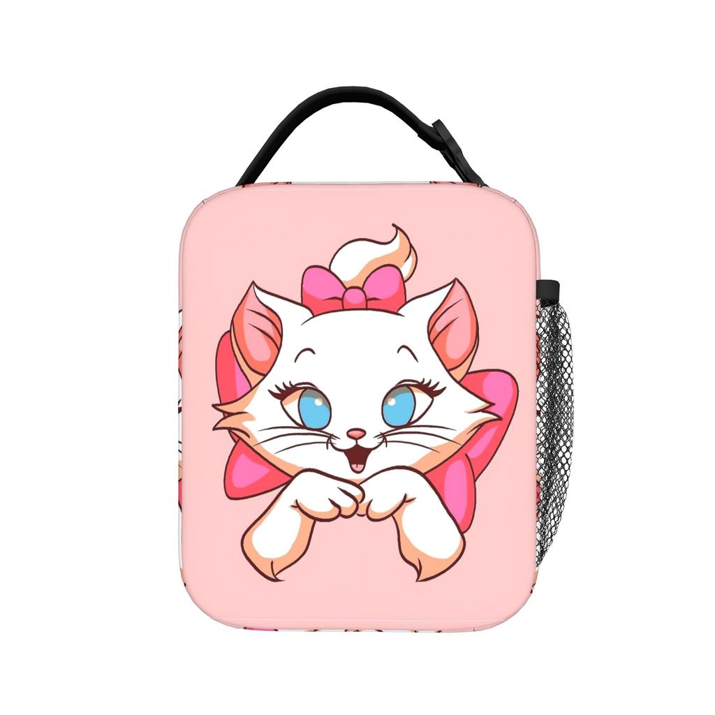 Maries Cat Insulated Lunch Bags Thermal Bag Reusable,Lunch Container Leakproof Lunch Box Tote Bento Pouch Office Picnic