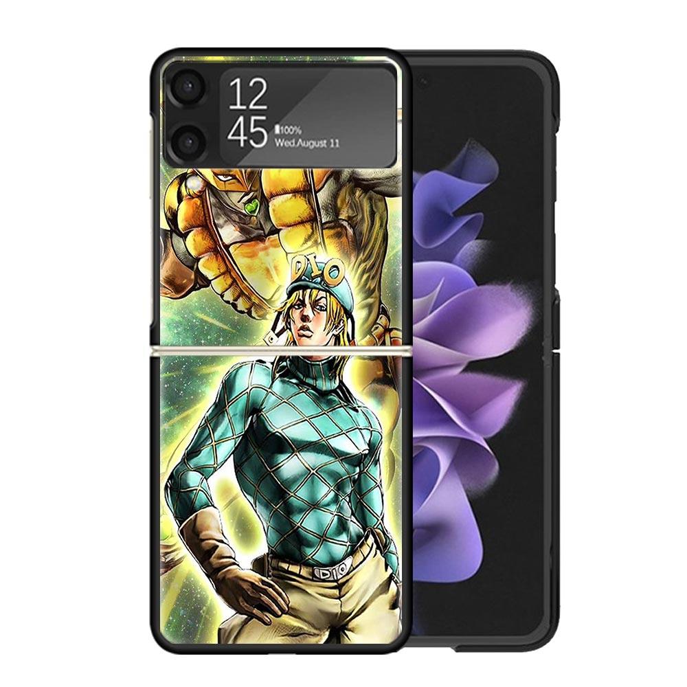 JoJo's Bizarre Adventure Dio Clear Phone Case For Samsung Z Flip 7 6 5 4 3 Galaxy ZFlip7 ZFlip6 ZFlip5 ZFlip4 ZFlip3 5G Print Co