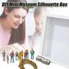 DIY Mini Museum Silhouette Box Creative Memory Display Kit with Mini Figurines and Frames, for Anniversary Wedding Gift