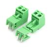 20 stuks 5,08 mm pitch 2-pins insteekschroef PCB klemblok connector