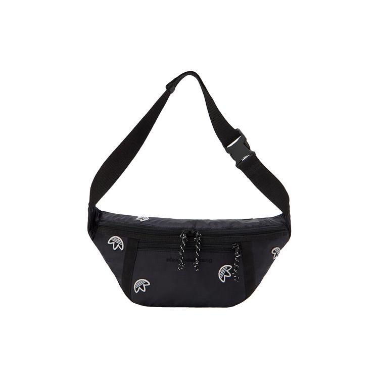 

Adidas Originals X Alexander Wang Collaboration Zipper Fabric Crossbody Waist Bag Unisex Bags Black FH8616 Black