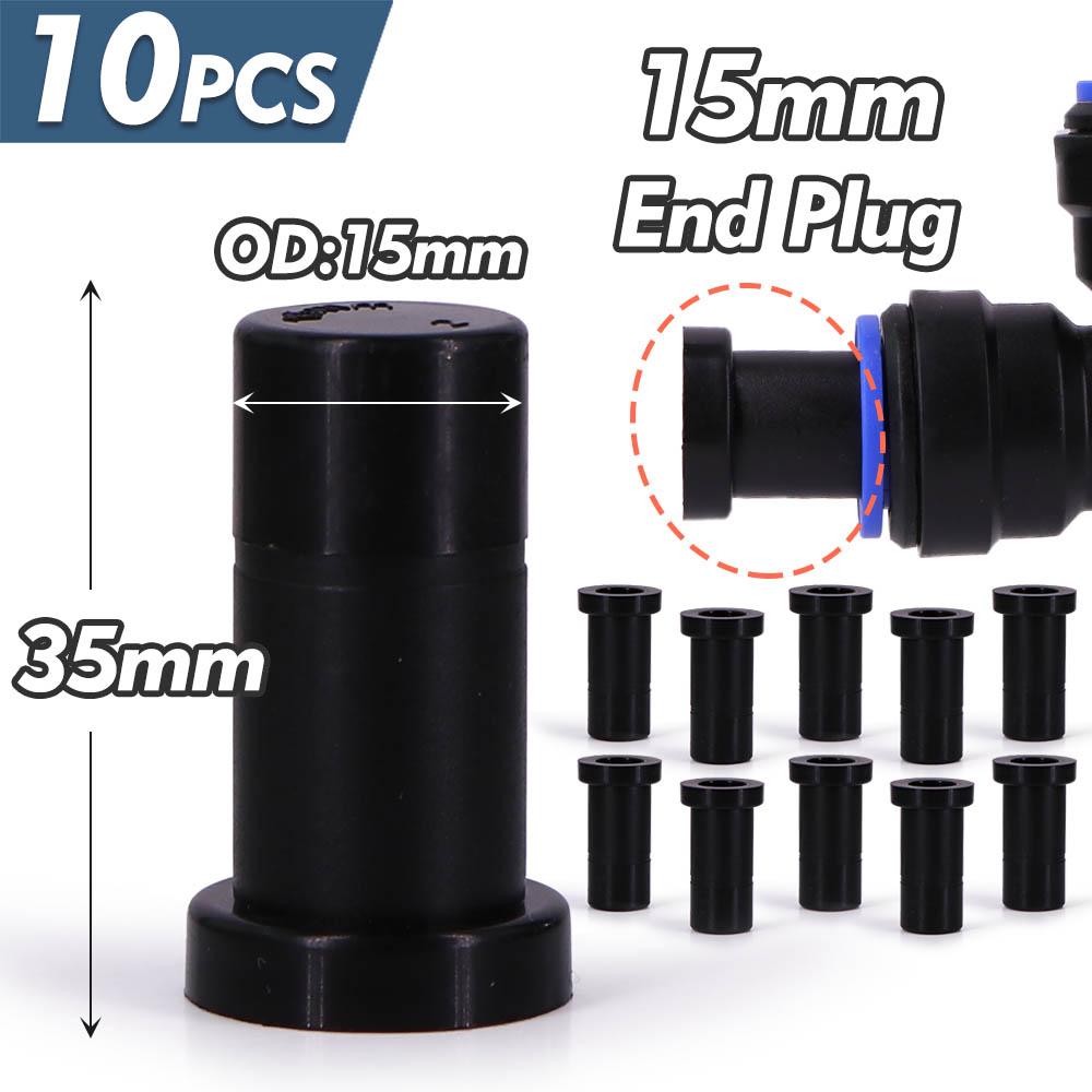1/2" OD-15mm PE Hose Irrigation Water Tube 15 To 6mm Quick Connect Joint Tee Taps Ball Valve Adapter Garden Micro Drip Fittings