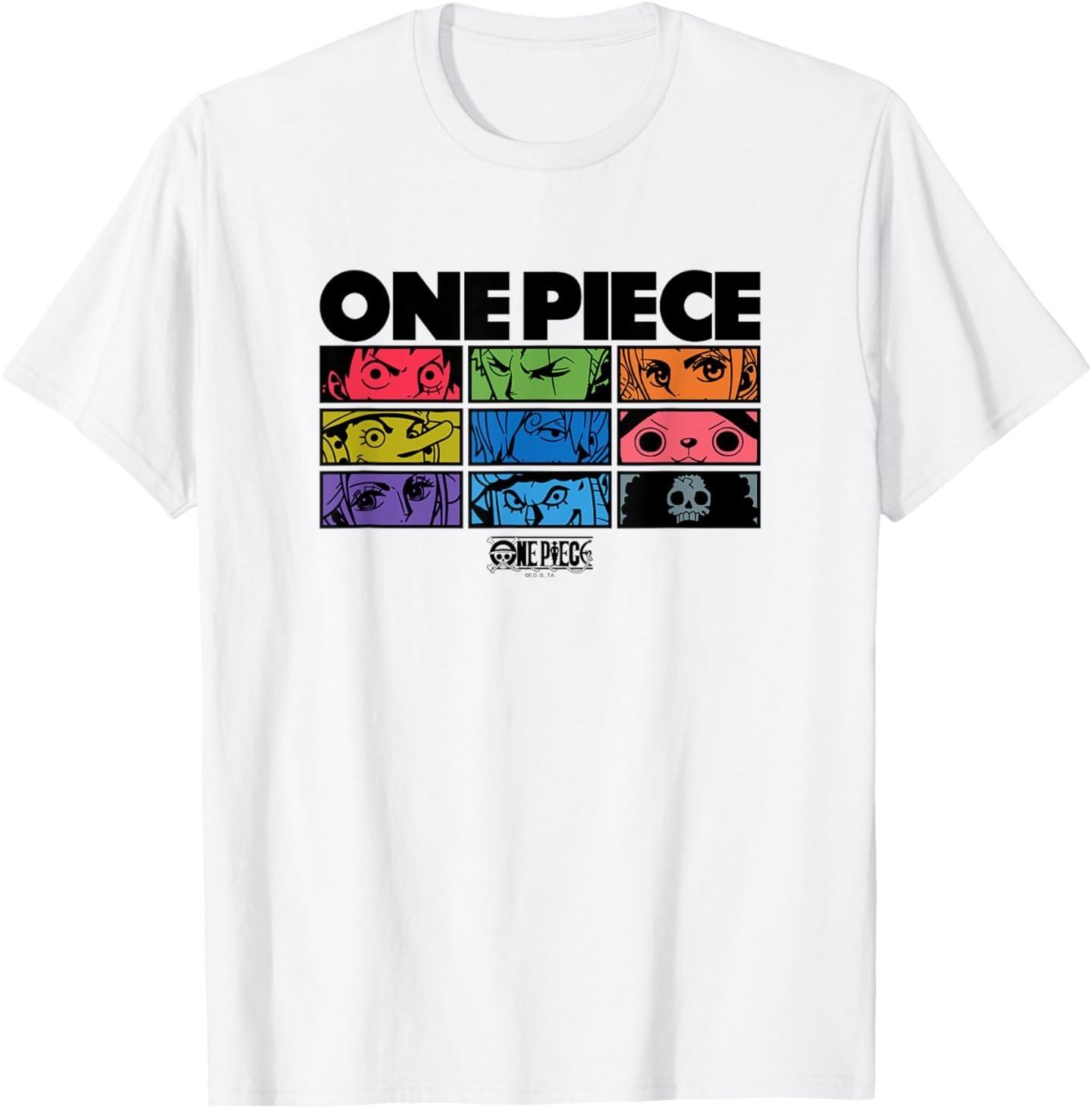 

Anime Character Eyes Colorful Pop Art Grid T-Shirt Mens Womens Tees Top M