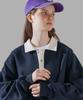 PERSTEP Nomad Two-Tone Collared Sweatshirt Navy Hymt4526