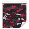 Burgundy and Pink Military Camouflage Wallpaper for Living Room and Bedroom 50x1000