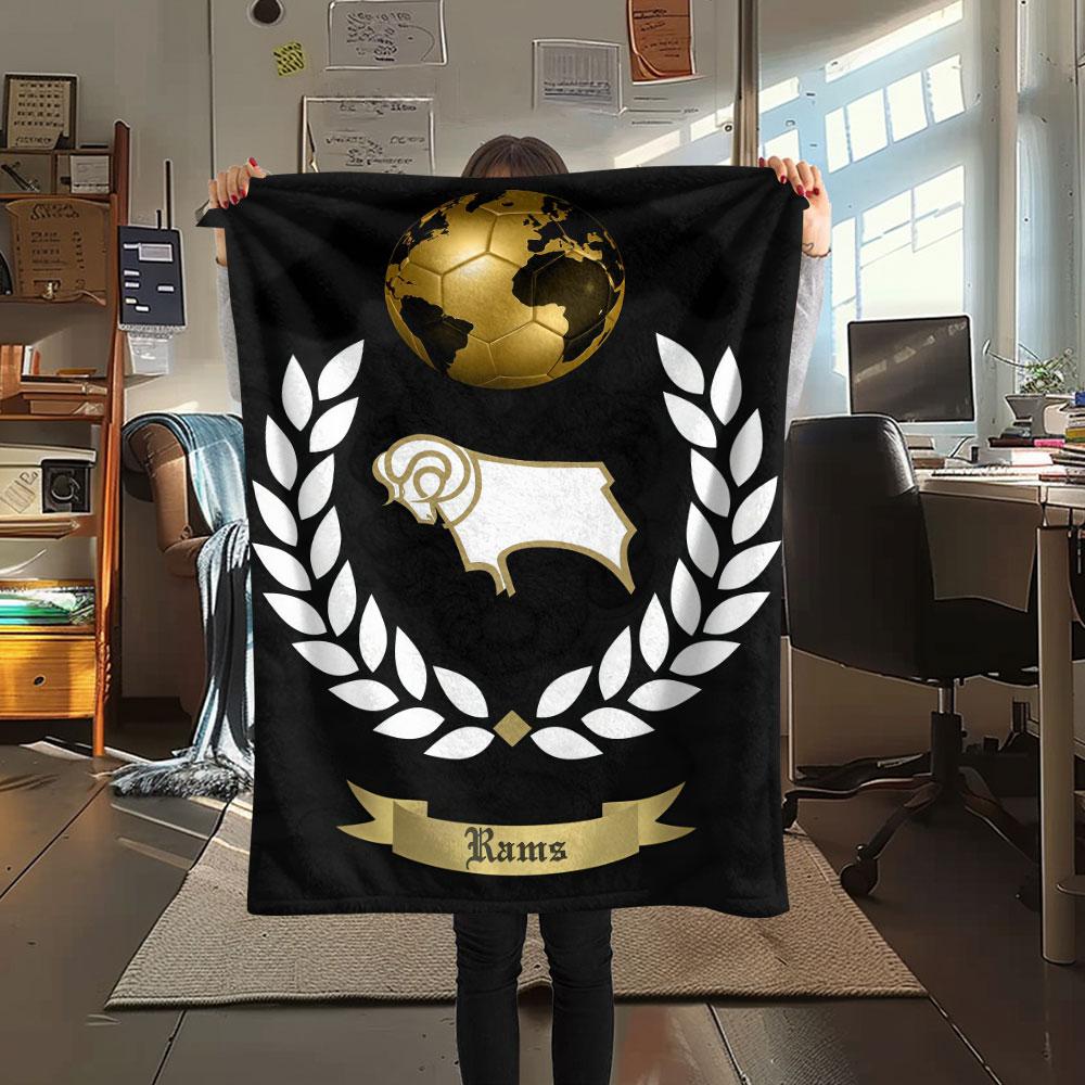 Derby County Poster Decke, Hohe Qualität, Bequem für Alle Jahreszeiten, Heimdekoration, Wärme und Komfort