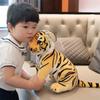 25-33cm Simulation Tiger Plush Toy Lifelike Sittting Tigers Plushies Stuffed Forest Animals Doll
