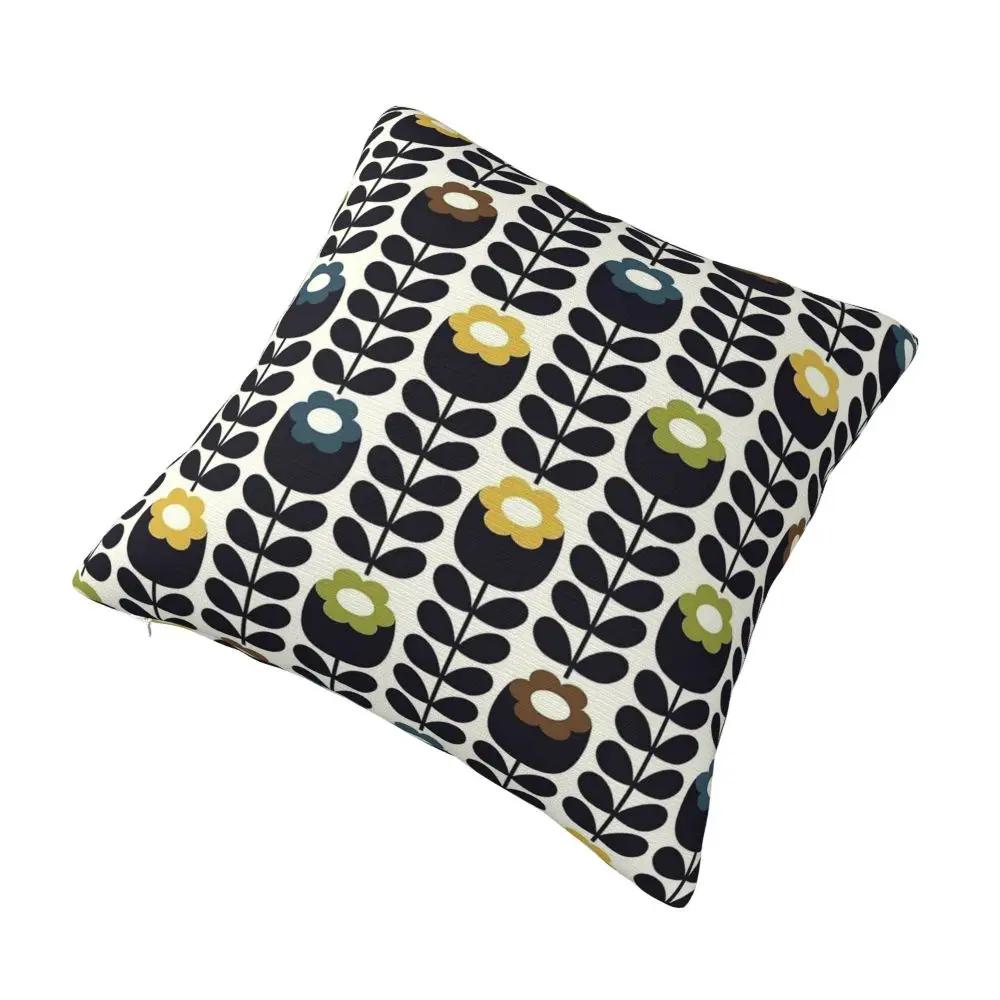 Orla Kiely Flowers Vintage Pillowcase Double-sided Printing Polyester Cushion Cover Gift Pillow Case Cover Home Square